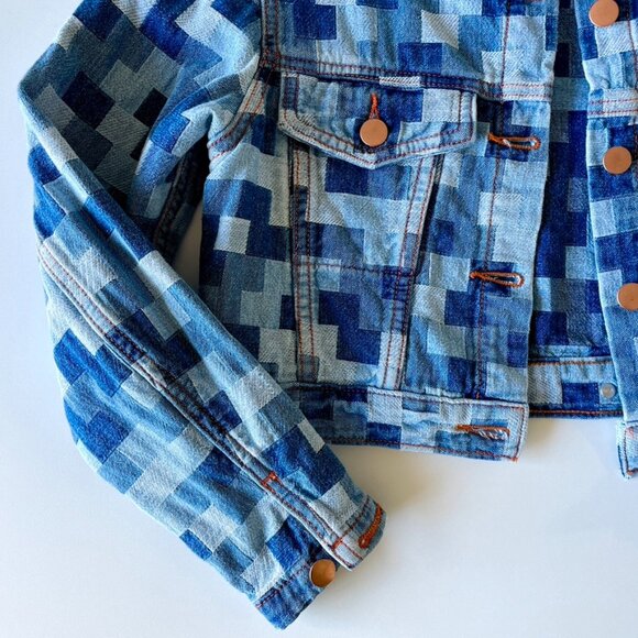 Judi Rosen - Joan Denim Jacket - Patchwork Bleach - XS - Picture 6 of 9
